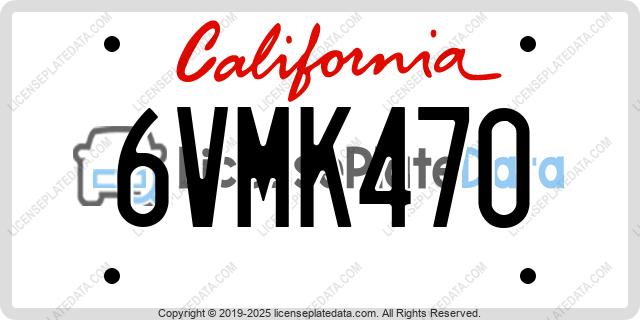 6VMK470, California