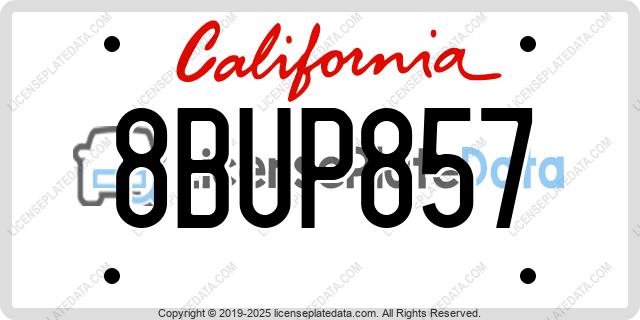 8BUP857, California