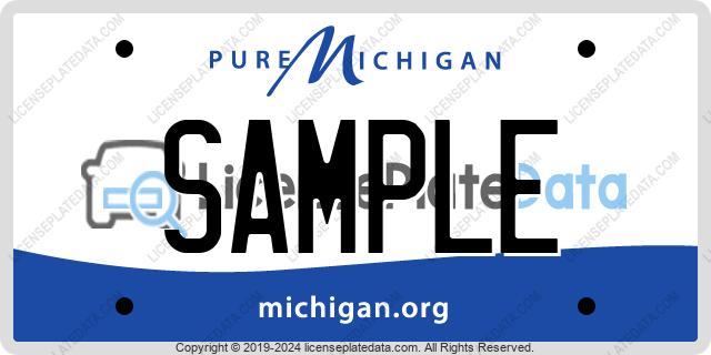 Michigan License Plate