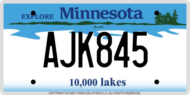 AJK845, Minnesota