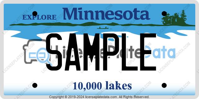 Minnesota License Plate